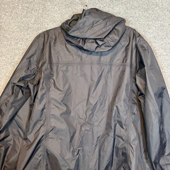 Columbia Jacket Womens 2X XXL Black Windbreaker Full Zip Up Hooded Omni-Tech - Picture 11 of 11